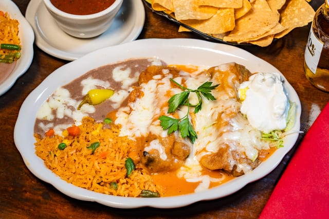 9. Two Chile Rellenos.